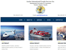 Tablet Screenshot of anchorintl.com